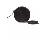 Krokodille Læder Oval Crossbody Taske