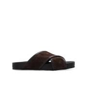 Kryds Læder Sandal