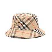 Vintage Check Beige Hat