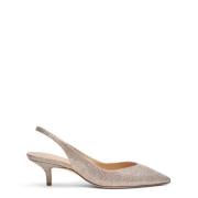 Elegant Slingback Pump med V-Cut Vamp