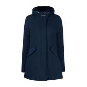 Arktisk Parka i Melton Blue