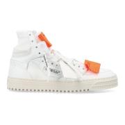 Hvid Orange High-Top Sneakers