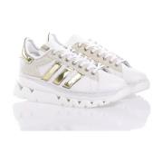 Hvide Champagne Guld Sneakers Kvinder