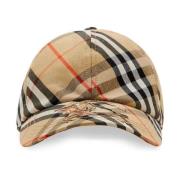 Vintage Check Hat Beige