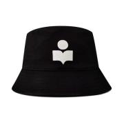 Broderet Logo Bucket Hat Sort/Økru