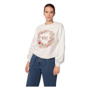 Blomsterapplikation Oversized Sweatshirt DENNISSA