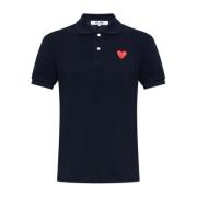 Polo shirt med logo patch