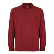 Burgundy Cotton Polo Shirt