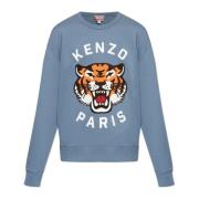 Sweatshirt med Tigerhoved