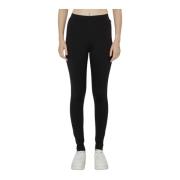 Metal Front Label Slim Leggings