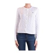 Hvid Sweater Elegant Klassisk Stil