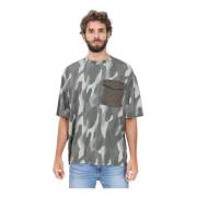 Grøn Camo Kortærmet T-shirt