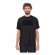 Gotisk Logo Velvet Trim Short Sleeve Tee