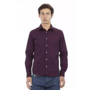 Elegant Bordeaux Slim Fit Skjorte