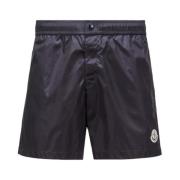 Navy Badeshorts Tricolour Accents