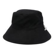 Sort Unisex Bomuldshat med Logo