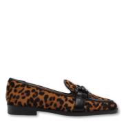 Leopard Print Loafer Ankelstøvler