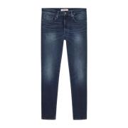 Slim Tapered Denim Jeans Blå