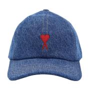 Denim Logo Broderet Justerbar Hat