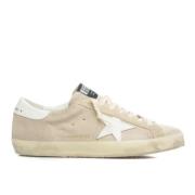 Beige Suede Super-Star Sneakers