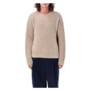 Chunky Hair Mohair Sweater Beige