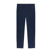 Blå Chino Bukser Casual Stil