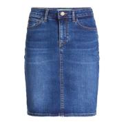 Slim Fit Denim Nederdel