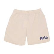 Art Logo Creme Nylon Shorts