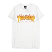 Flame Tee Herre T-shirt Hvid/gul