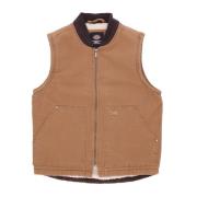 Canvas Sherpa Vest Brun And