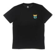 Sort Herre T-shirt med Logo Broderi