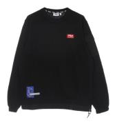 Sort Crewneck Langærmet Skjorte