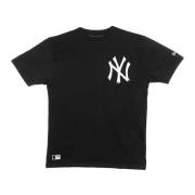 Yankees Logo Oversized Tee Sort/Hvid