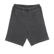 Sort Sweat Shorts Elastisk Talje