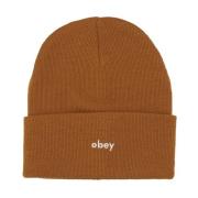 Karma Beanie Rubber Brown Hat