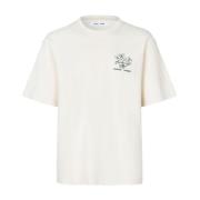 Hvid Lotus T-shirt