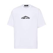 Grafisk Print Crew Neck T-shirts