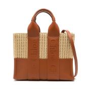 Woody Small Tote Bag i Brun