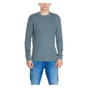 Grøn Bomuld Strik Sweater