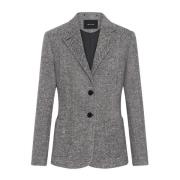 Herringbone Cashmere Blazer