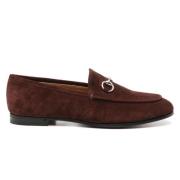 Suede Horsebit Loafers Chokoladebrun