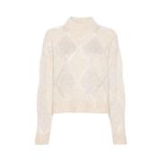 Paillet Diamant Højhalset Jumper