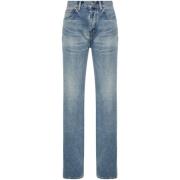 Straight Leg Denim Jeans