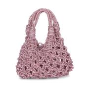 Luksuriøs Mini Macramé Krystal Taske