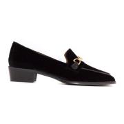 Sort Velvet Axel Loafer Guld-tone