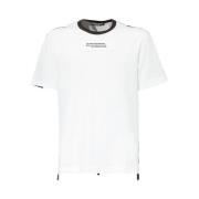 Bomulds T-shirt med Broderet Logo