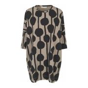 Oversized Tunika med All-Over Print