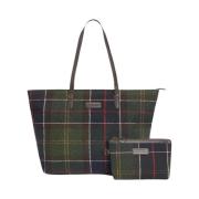 Tartan Tote Taske Elegant Stil