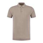 Essential Knitwear Polo Brun Herre