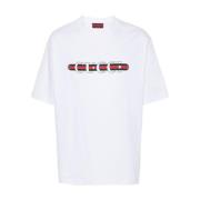 Hvid Logo Print T-shirts Polos